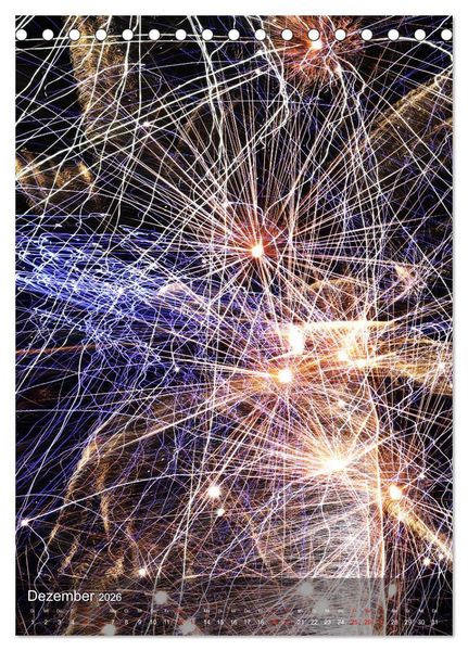 Produktbild: FEUERWERK - Lichtspiele (Tischkalender 2026 DIN A5 hoch), CALVENDO Monatskalender