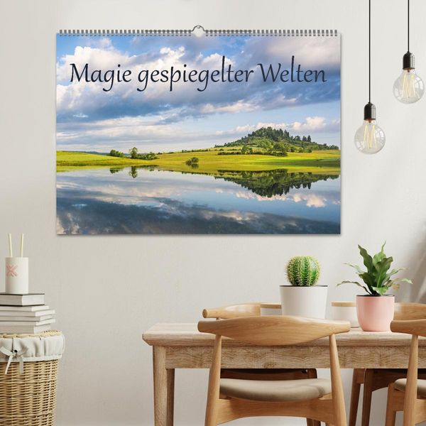 Produktbild: Magie gespiegelter Welten (Wandkalender 2026 DIN A2 quer), CALVENDO Monatskalender