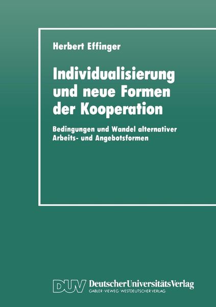 Produktbild: Individualisierung und neue Formen der Kooperation