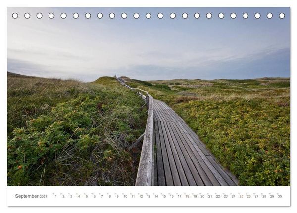 Produktbild: Stege & Wege auf Sylt (Tischkalender 2027 DIN A5 quer), CALVENDO Monatskalender