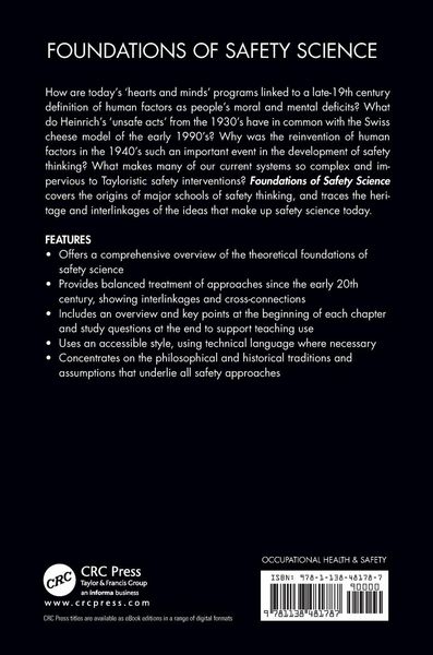 Produktbild: Foundations of Safety Science