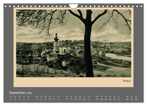 Produktbild: Saarland - vunn domols (frieher), Landkreis Neunkirchen (Wandkalender 2026 DIN A4 quer), CALVENDO Monatskalender