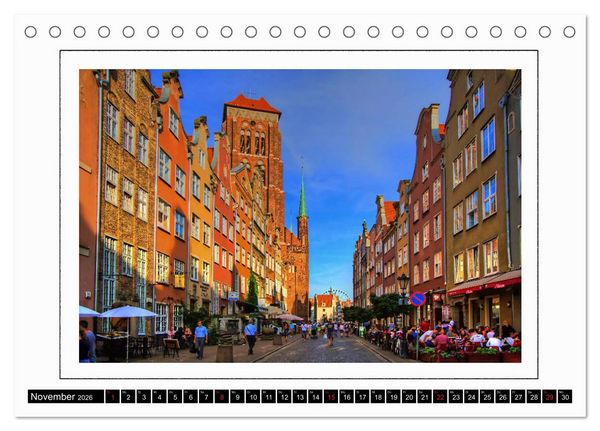 Produktbild: Danzig Gdansk (Tischkalender 2026 DIN A5 quer), CALVENDO Monatskalender