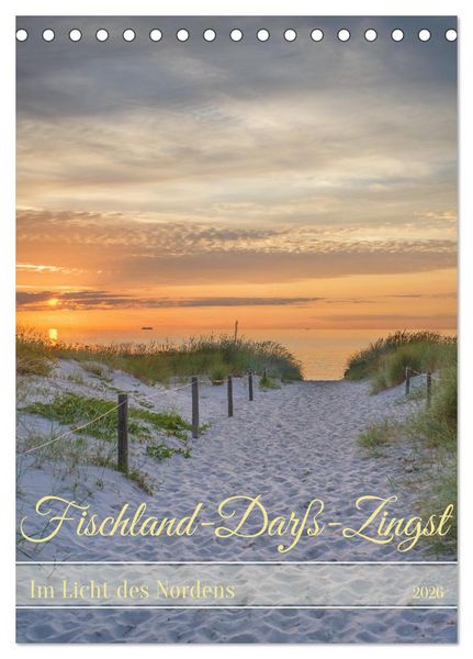 Produktbild: Fischland-Dar&szlig;-Zingst - Im Licht des Nordens (Tischkalender 2026 DIN A5 hoch), CALVENDO Monatskalender