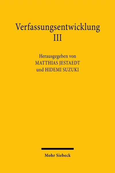Produktbild: Verfassungsentwicklung III