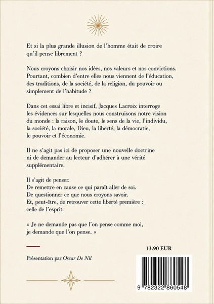 Produktbild: Je demande que l'on pense