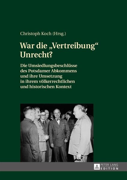 Produktbild: War die Vertreibung Unrecht?
