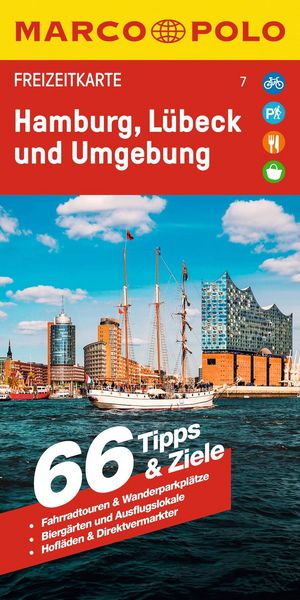 Produktbild: MARCO POLO Freizeitkarte 7 Hamburg, L&uuml;beck und Umgebung 1:100.000