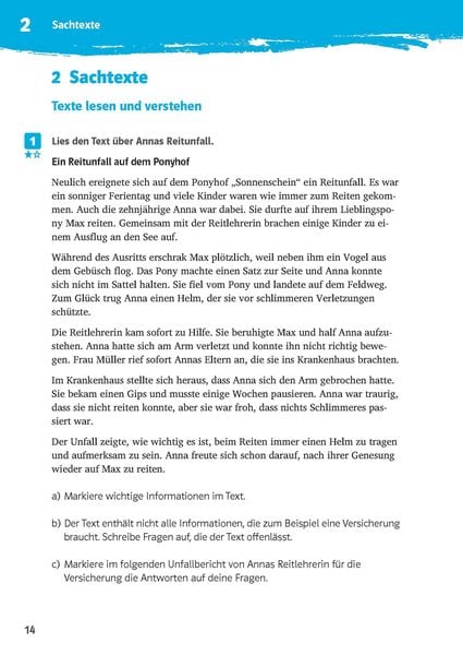 Produktbild: Klett 10-Minuten-Training Deutsch Texte lesen und verstehen 5. Klasse
