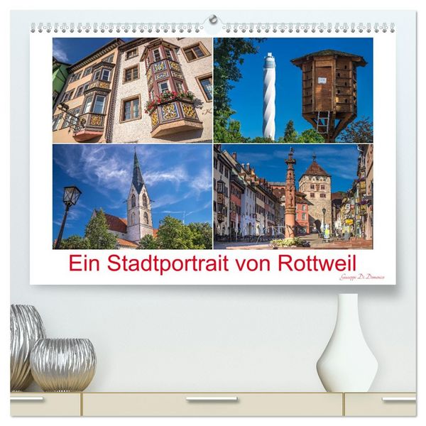 Produktbild: Ein Stadtportrait von Rottweil (hochwertiger Premium Wandkalender 2026 DIN A2 quer), Kunstdruck in Hochglanz