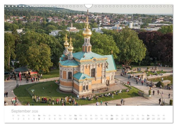 Produktbild: Darmstadt &ndash; G&auml;rten, Kunst, Architektur (Wandkalender 2026 DIN A3 quer), CALVENDO Monatskalender