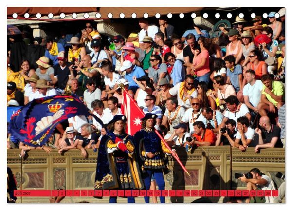 Produktbild: Siena - Stadt des legend&auml;ren Palio (Tischkalender 2027 DIN A5 quer), CALVENDO Monatskalender