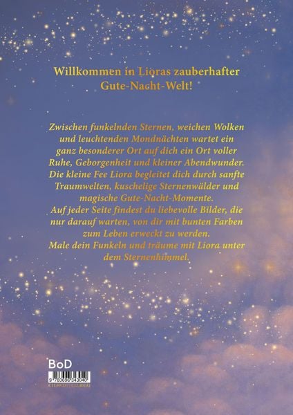 Produktbild: Liora - Wenn das Funkeln nicht schlafen kann - Malbuch