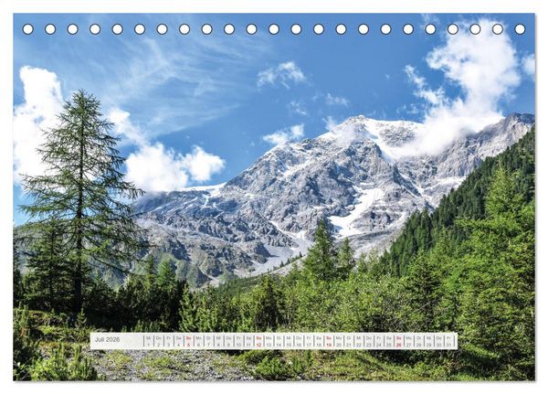 Produktbild: Sommer im Vinschgau (Tischkalender 2026 DIN A5 quer), CALVENDO Monatskalender