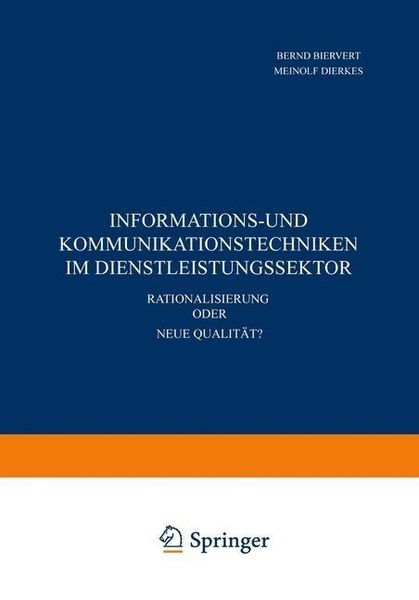 Produktbild: Informations- und Kommunikationstechniken im Dienstleistungssektor