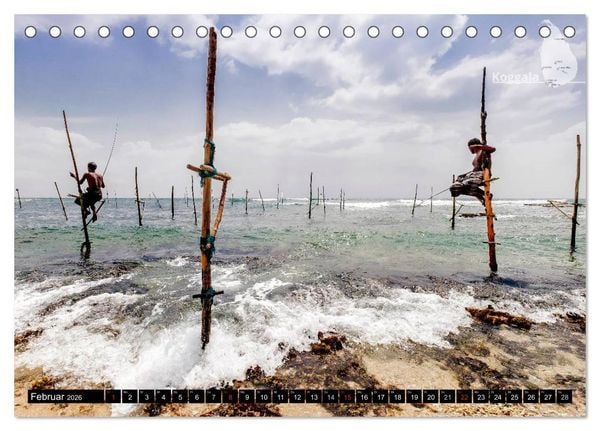 Produktbild: Sri Lanka, eine Reise &uuml;ber die Insel der King Coconut (Tischkalender 2026 DIN A5 quer), CALVENDO Monatskalender