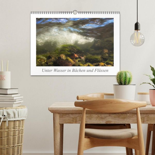 Produktbild: Unter Wasser in B&auml;chen und Fl&uuml;ssen (Wandkalender 2026 DIN A3 quer), CALVENDO Monatskalender