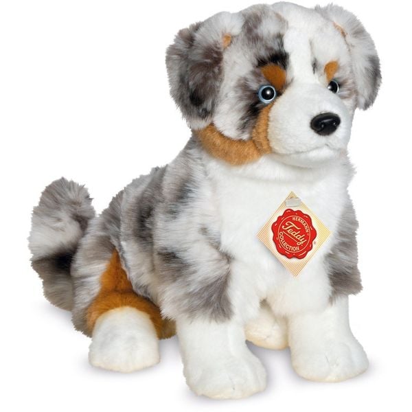 Produktbild: Teddy Hermann 91933 - Australian Shepherd sitzend, 30 cm, Hund, Pl&uuml;schtier