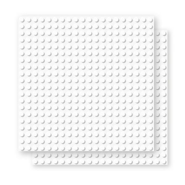 Produktbild: BRIXIES 225019 - Platte 20 x 20 Doppelpack wei&szlig;, Bauplatten, 1 St&uuml;ck
