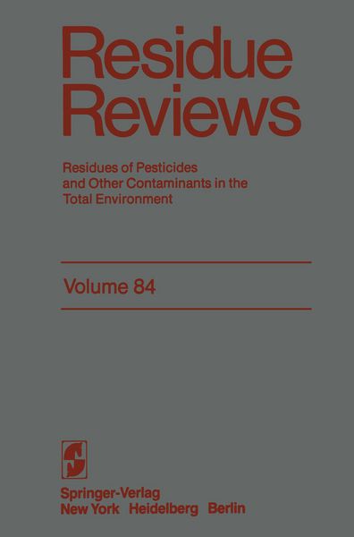 Produktbild: Residue Reviews