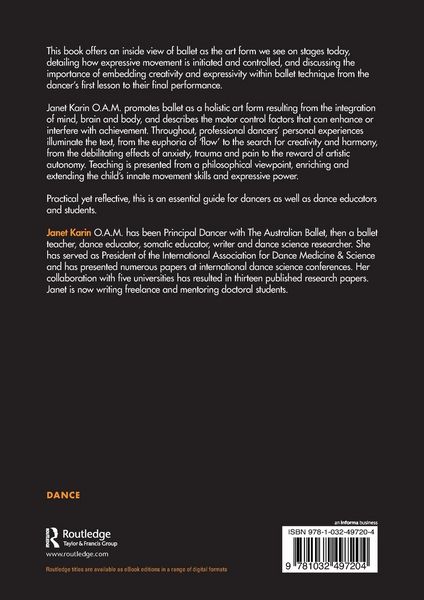 Produktbild: The Art and Science of Ballet Dancing and Teaching
