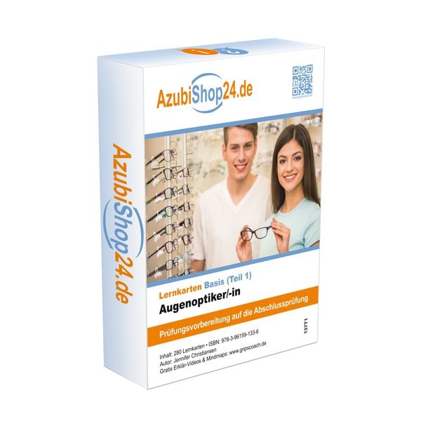 Produktbild: Augenoptiker Teil 1 Pr&uuml;fungsvorbereitung Lernkarten