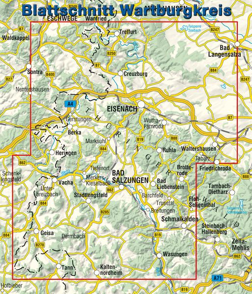 Produktbild: Wartburgkreis 1:50 000