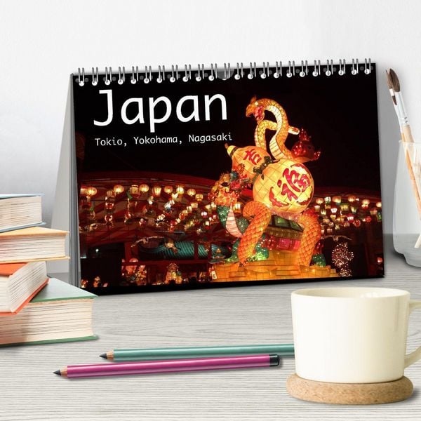 Produktbild: Japan - Tokio, Yokohama, Nagasaki (Tischkalender 2026 DIN A5 quer), CALVENDO Monatskalender