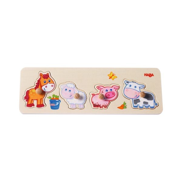 Produktbild: Greifpuzzle Bauernhof-Tierkinder (Kinderpuzzle)