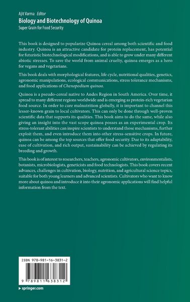 Produktbild: Biology and Biotechnology of Quinoa