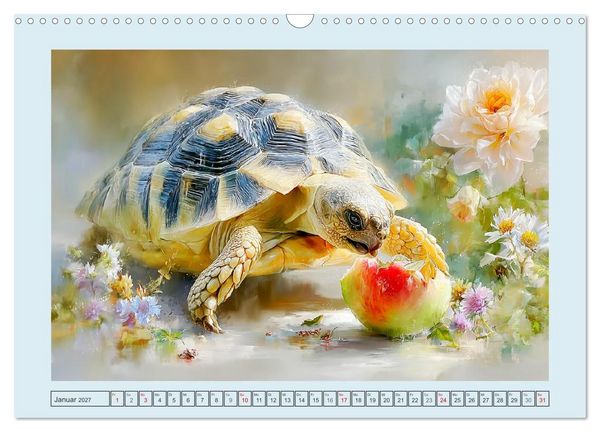 Produktbild: Schildkr&ouml;ten. Gut gepanzert und niemals in Eile (Wandkalender 2027 DIN A3 quer), CALVENDO Monatskalender