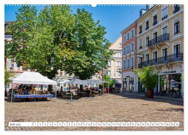 Produktbild: Mulhouse - Das s&uuml;dliche Tor der els&auml;ssischen Weinstra&szlig;e (hochwertiger Premium Wandkalender 2026 DIN A2 quer), Kunstdruck in Hochglanz