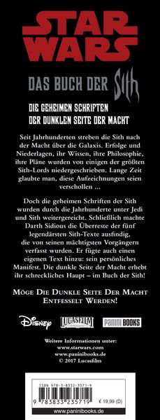 Produktbild: Star Wars: Das Buch der Sith
