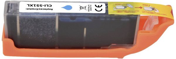Produktbild: Renkforce Druckerpatrone ersetzt Canon CLI-551C XL Kompatibel Cyan RF-5655918