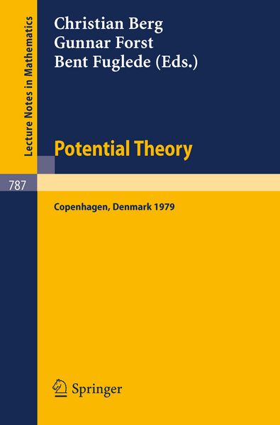 Produktbild: Potential Theory: Copenhagen 1979