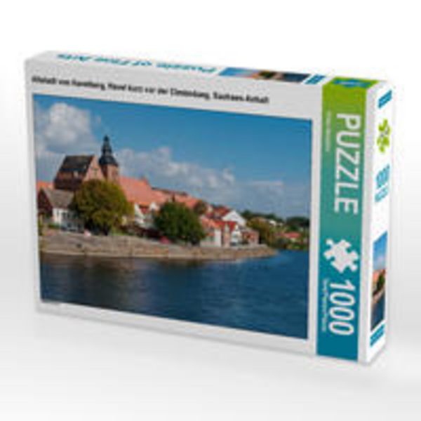 CALVENDO Puzzle Altstadt von Havelberg, Havel kurz vor der Elmündung, Sachsen-Anhalt | 1000 Teile Lege-Größe 64x48cm Foto-Puzzle für glückliche Stunde