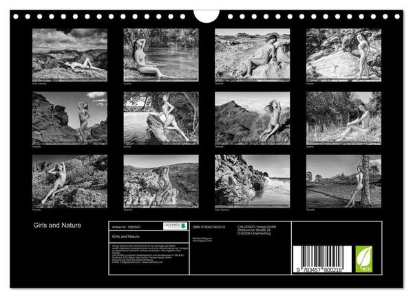 Produktbild: Girls and Nature (Wandkalender 2026 DIN A4 quer), CALVENDO Monatskalender