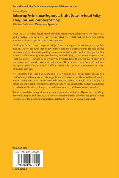 Produktbild: Enhancing Performance Regimes to Enable Outcome-based Policy Analysis in Cross-boundary Settings