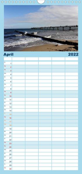 Produktbild: Familienplaner K&uuml;hlungsborn (Wandkalender 2022 , 21 cm x 45 cm, hoch)