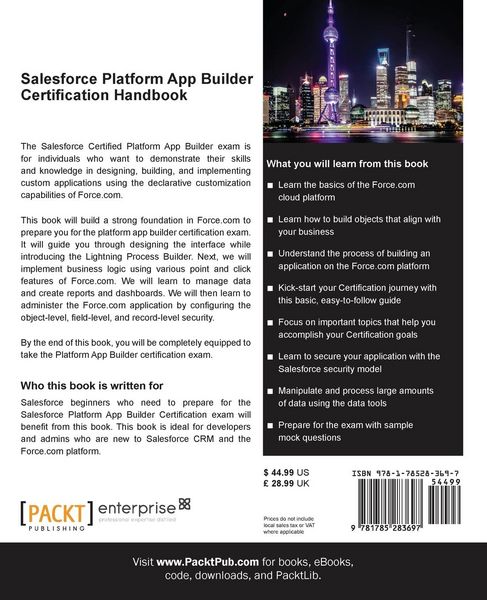 Produktbild: Salesforce Platform App Builder Certification Handbook