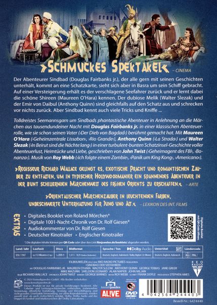 Produktbild: Sindbad der Seefahrer (RKO) - Weltpremiere der HD-Fassung (Filmjuwelen)