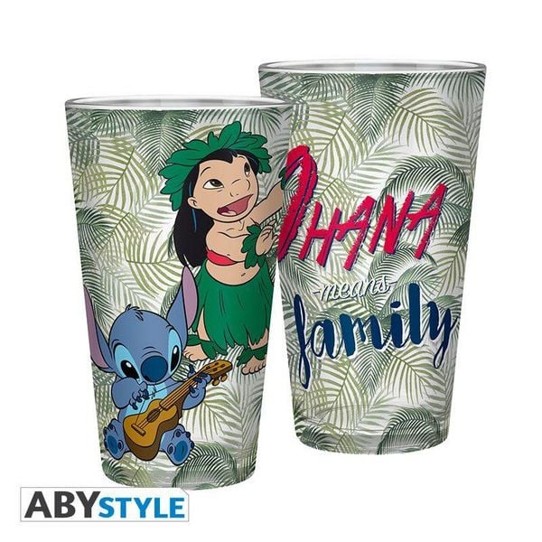 Produktbild: DISNEY - Large Glass - 400ml - Lilo & Stitch