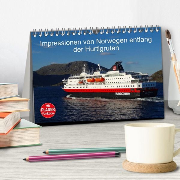 Produktbild: Impressionen von Norwegen entlang der Hurtigruten (Tischkalender 2026 DIN A5 quer), CALVENDO Monatskalender