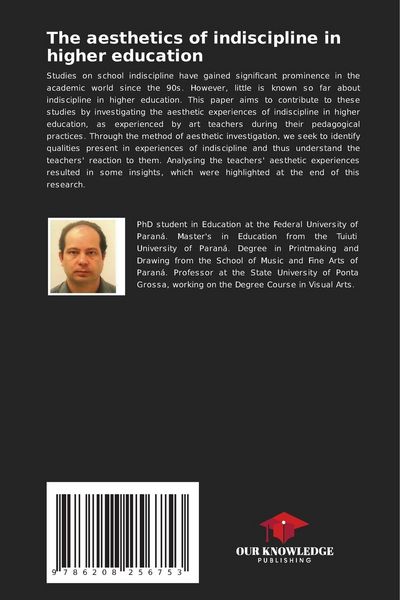 Produktbild: The aesthetics of indiscipline in higher education