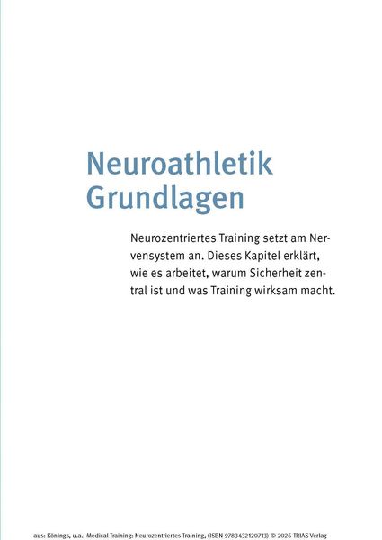 Produktbild: Medical Training: Neurozentriertes Training