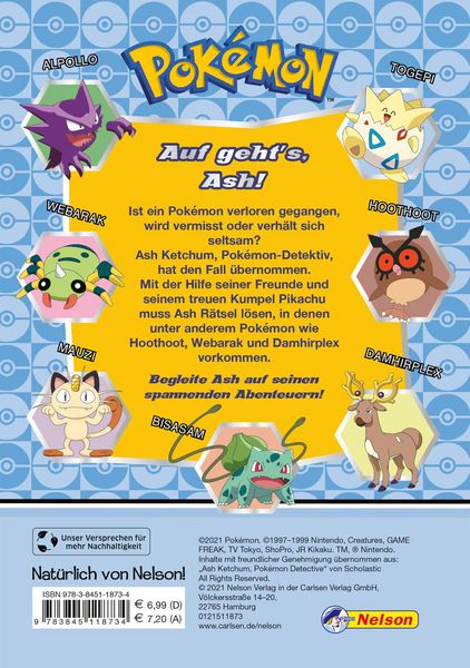 Produktbild: Pok&eacute;mon Lesebuch: Ash Ketchum, Pok&eacute;mon-Detektiv
