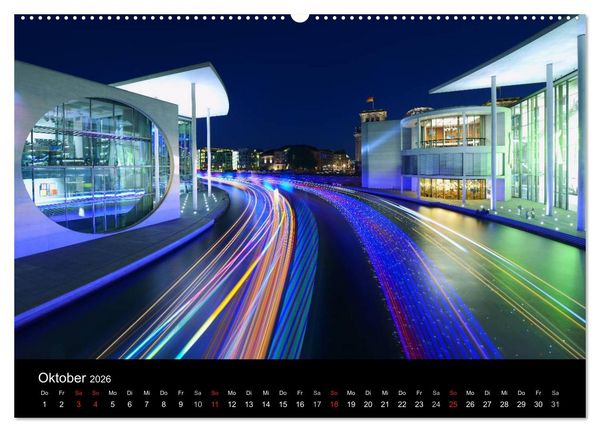 Produktbild: Berlin zwischen Tag und Nacht (Wandkalender 2026 DIN A2 quer), CALVENDO Monatskalender