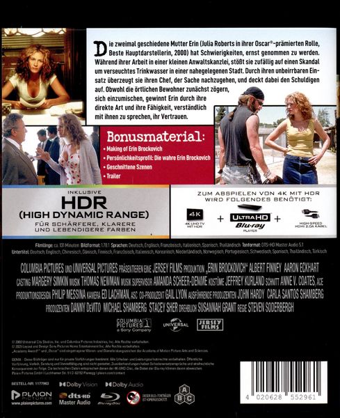 Produktbild: Erin Brockovich (4K Ultra HD) (+ Blu-ray)