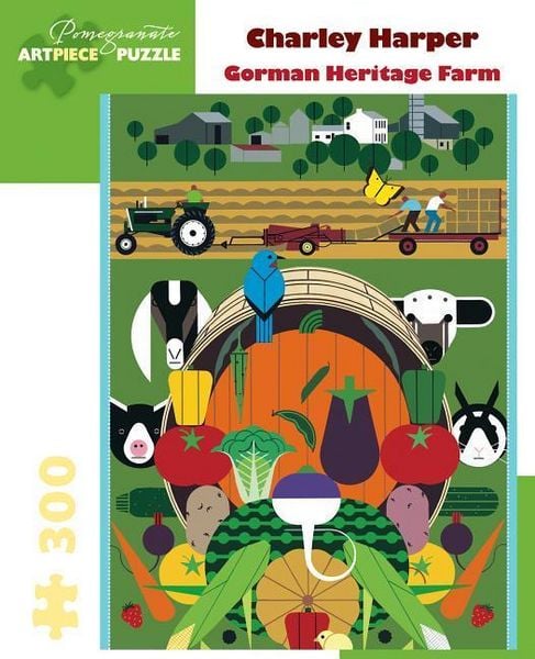 Produktbild: Charley Harper Gorman Heritage Farm 300 Piece Jigsaw Puzzle