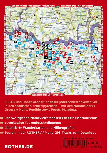 Produktbild: ROTHER Wanderf&uuml;hrer Pyren&auml;en S&uuml;d &ndash; Spanische Zentralpyren&auml;en. 80 Touren von Panticosa bis Benasque